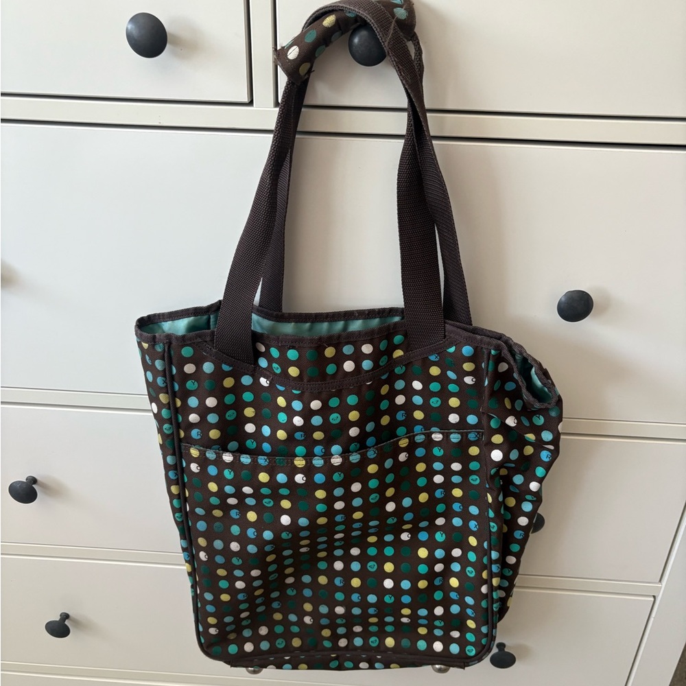 Roxy Polka Dot Canvas Tote Bag